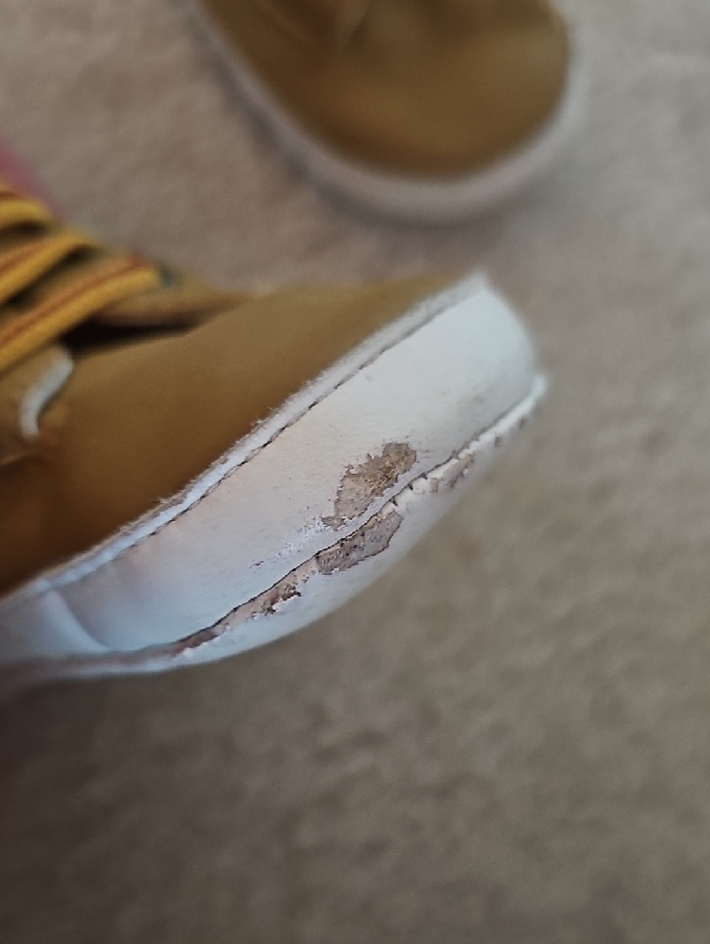 Revo Tan and Brown High-Top Baby Walker Shoes with Yellow-Red Laces - Picture 9 of 9